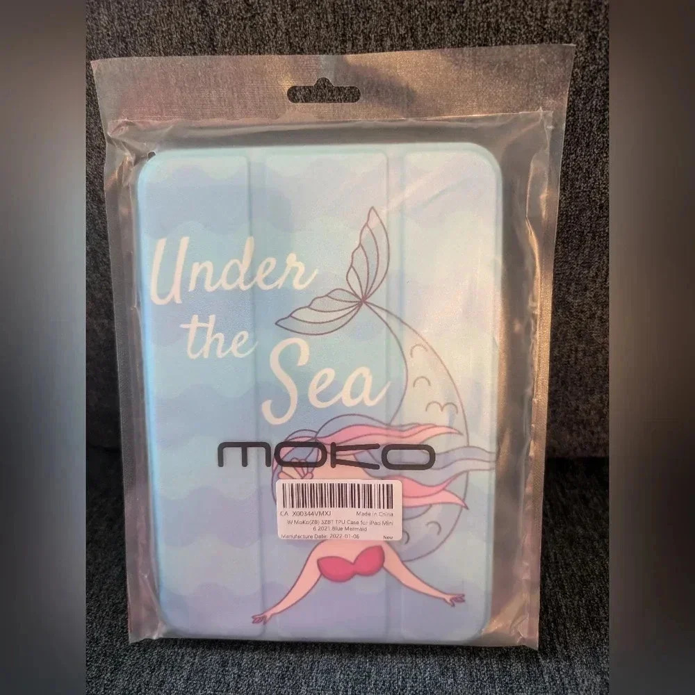 🎈3/$15🎈New! iPad Mini 6 blue mermaid case